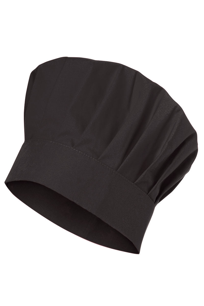 Gorro De Chef O Cocina Negro Tipo Champiñon