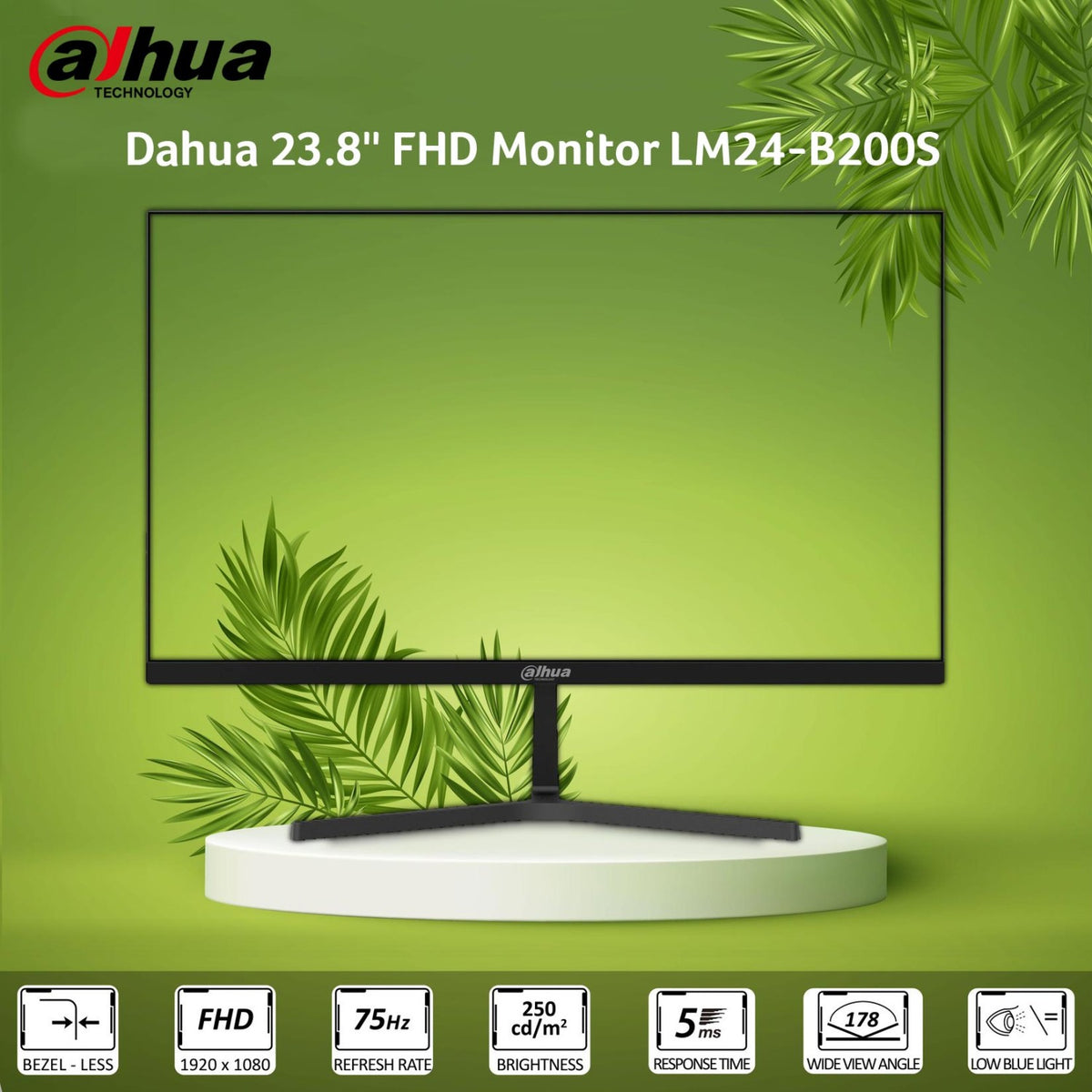 Monitor Dahua 24'' Gamer | Vigilancia Altavoz Full Hd