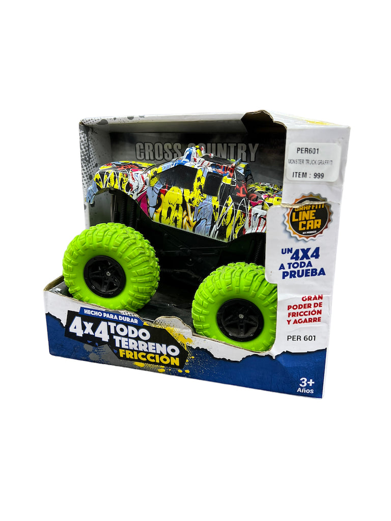 Auto O Camioneta Monster Truck 4x4 Con Fricción