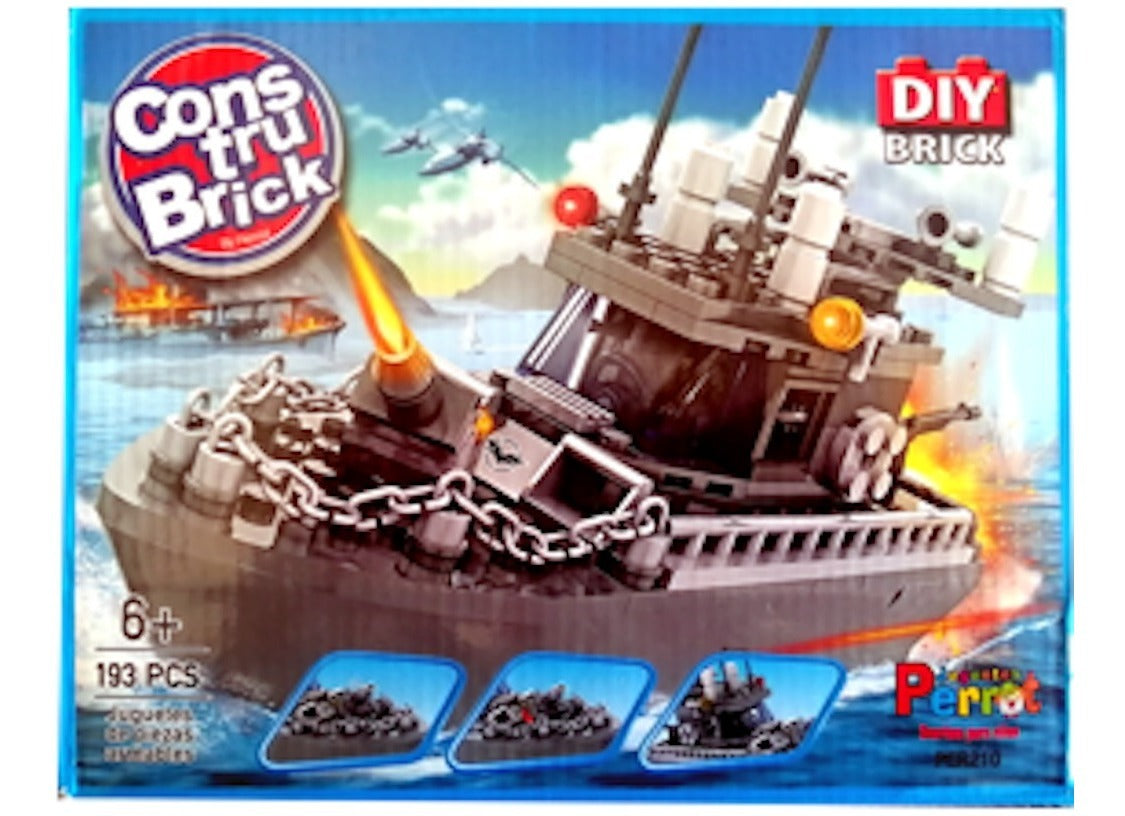 Juego Constru Brick Barco Naval | Lego Compatible