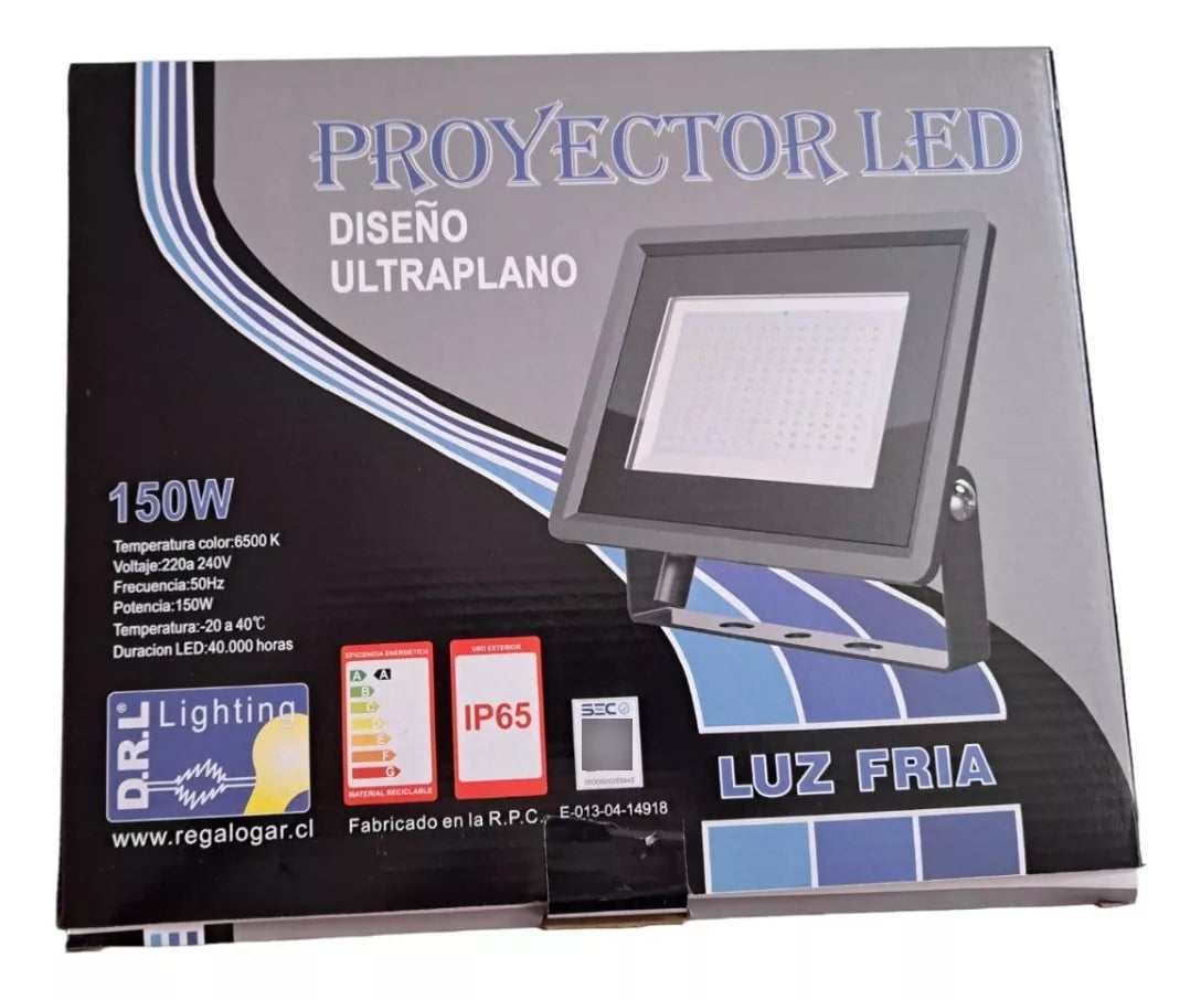 Proyector de área LED ultra plano de 150W, luz día