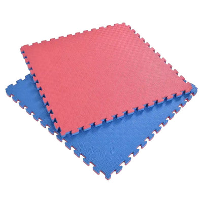 Pack 10 Pisos Tatami Goma Eva Premium 1mtX1mtX2 Cm Azul/Rojo