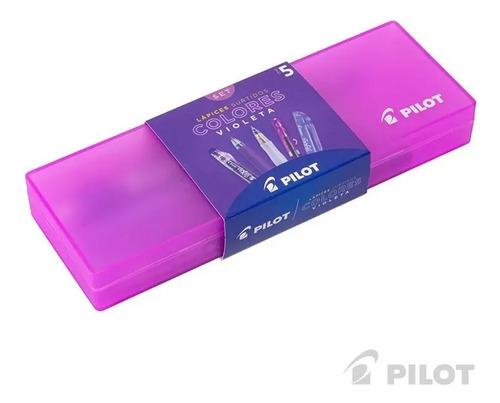 Set De 5 Lápices De Color Pilot Con Tonos Violeta Set Violeta