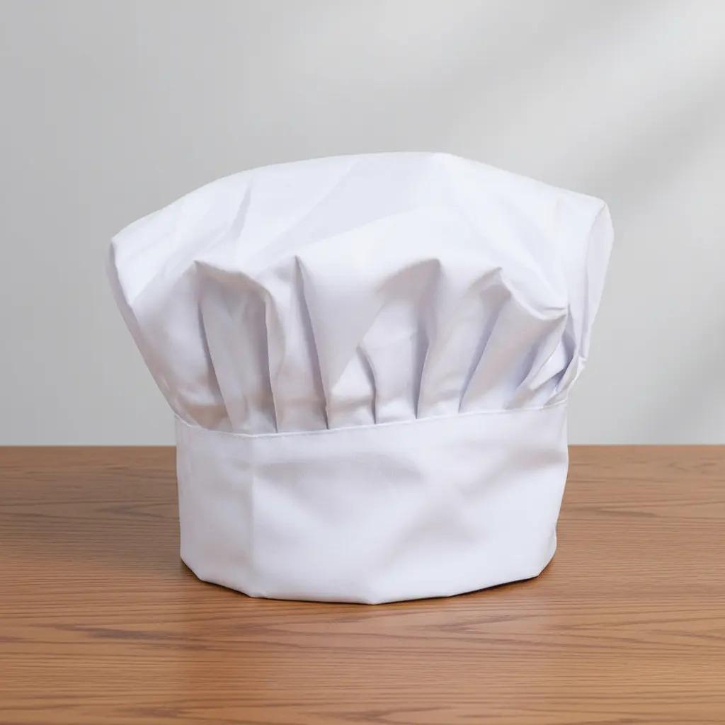 Pack 5 Gorros De Chef Tipo Champiñón Blanco