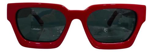 Lentes Anteojos De Sol Ondeck 2318 Premium 2318-c1 Rojo Negro