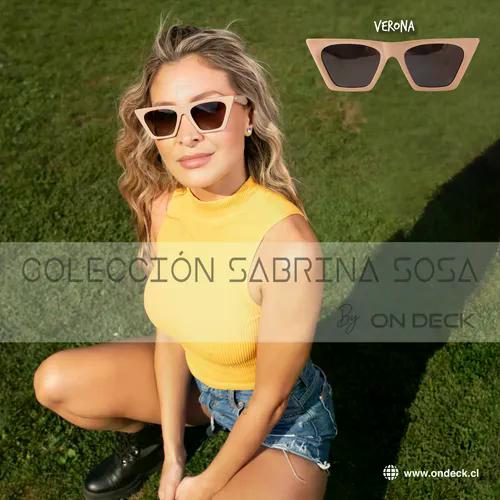 Lentes Anteojos De Sol Ondeck Verona By Sabrina Sosa Verona Caqui Negro