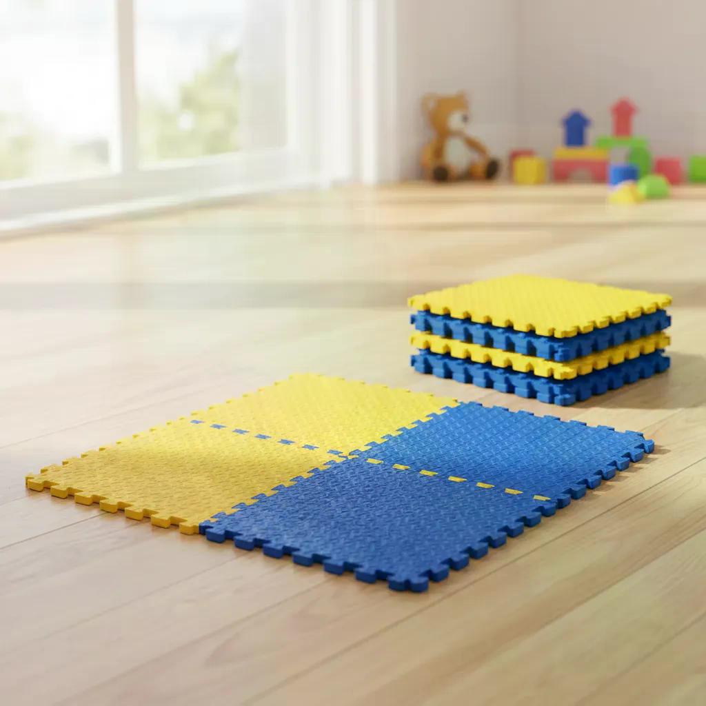 Pack X4 Tatami Piso Goma Eva 50x50x2 Alfombra Ejercicio