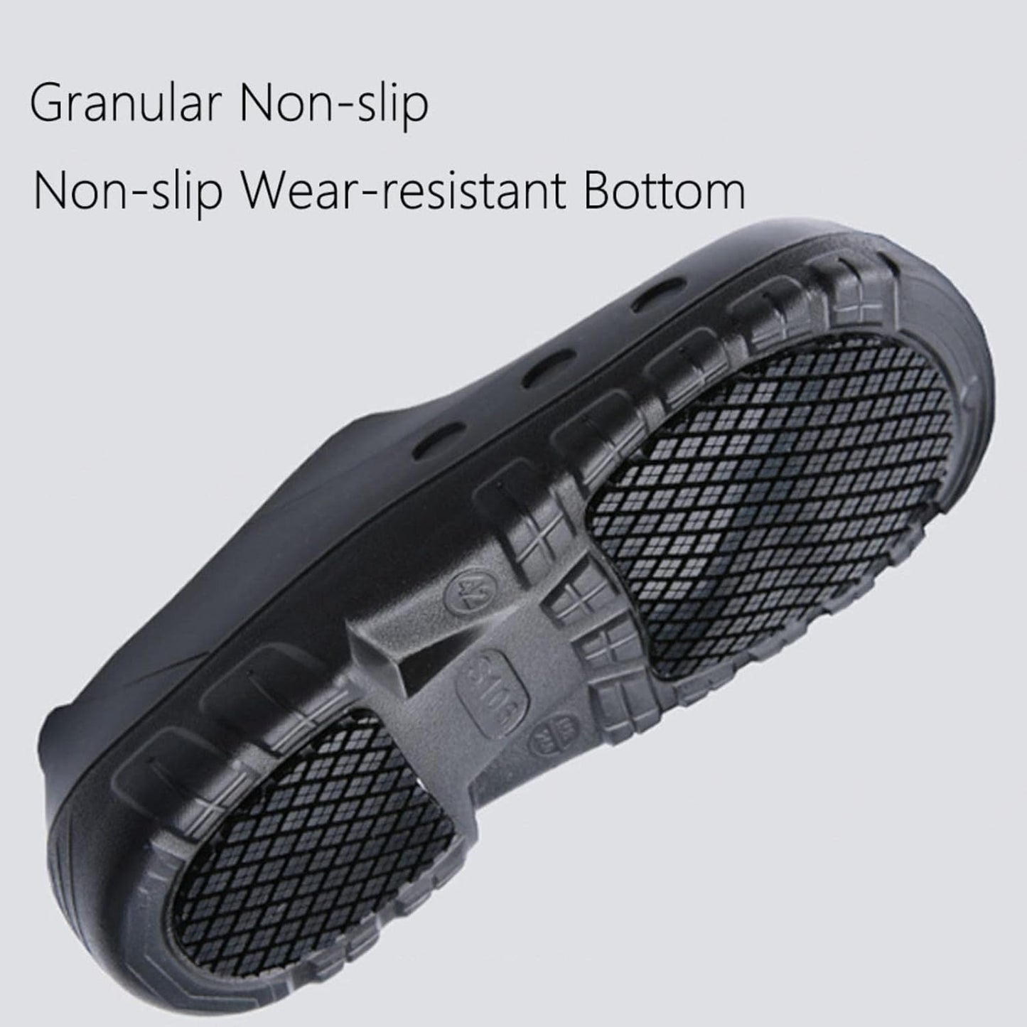 Zapato Zueco Antideslizante Cocina de Seguridad Punta Acero