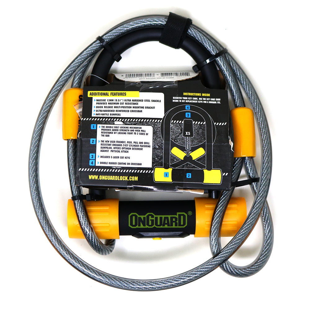 Candado Para Bicicleta On Guard Ulock Bulldog Con Cable