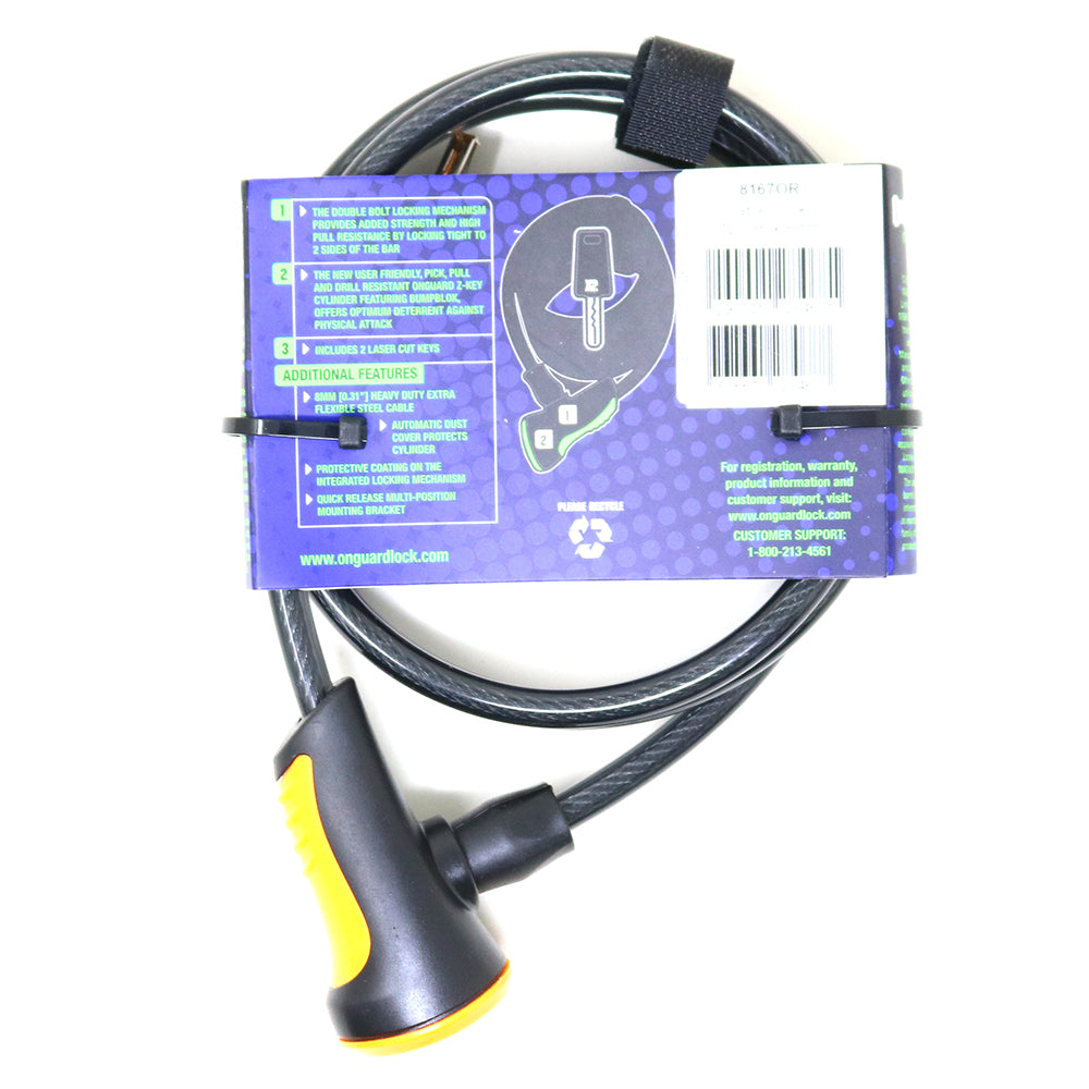 Candado Bicicleta On Guard Espiral Ns 180x12mm