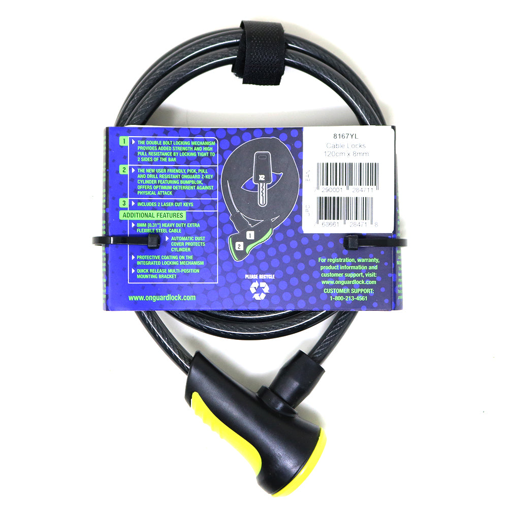 Candado Bicicleta On Guard Espiral Ns 180x12mm