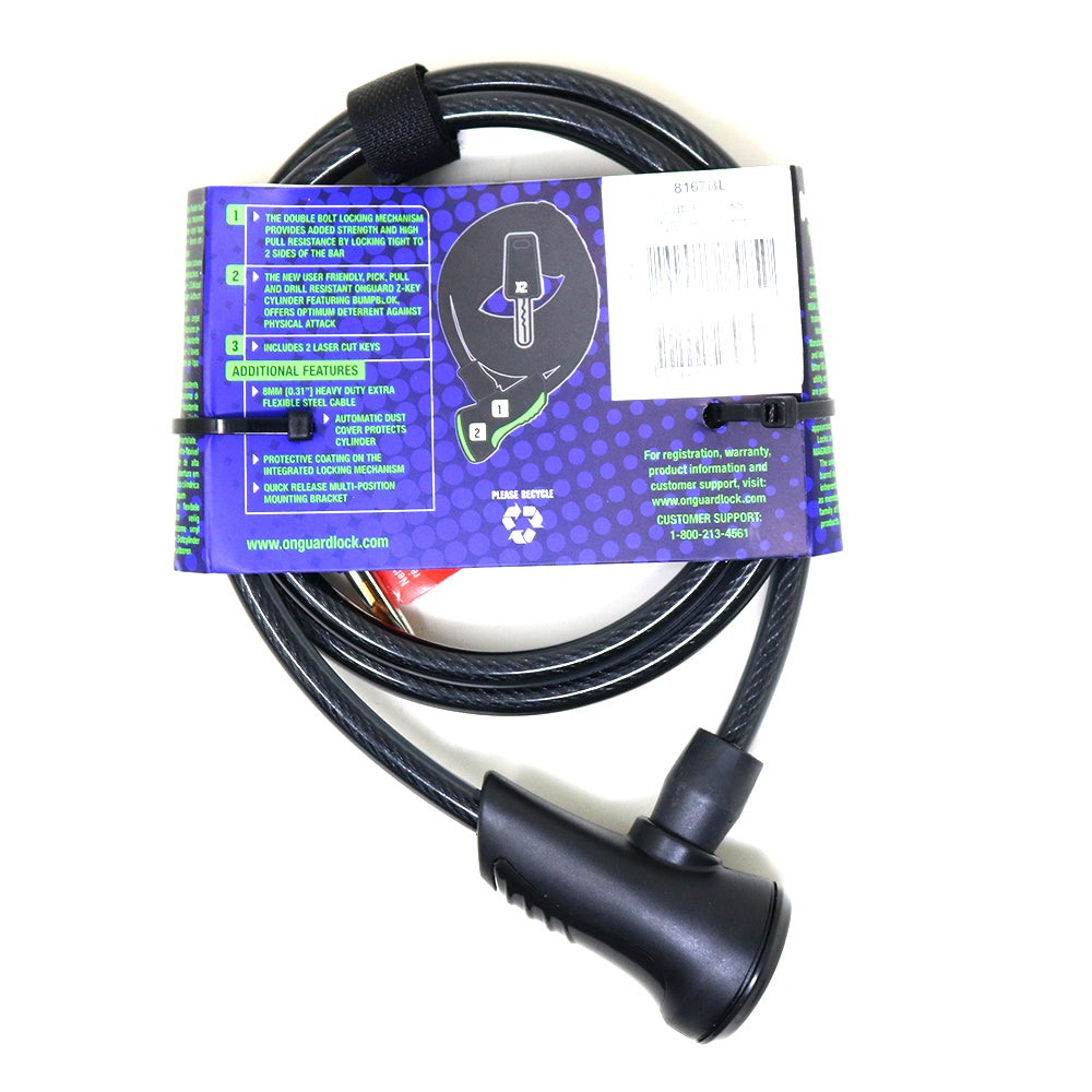 Candado Bicicleta On Guard Espiral Ns 180x12mm