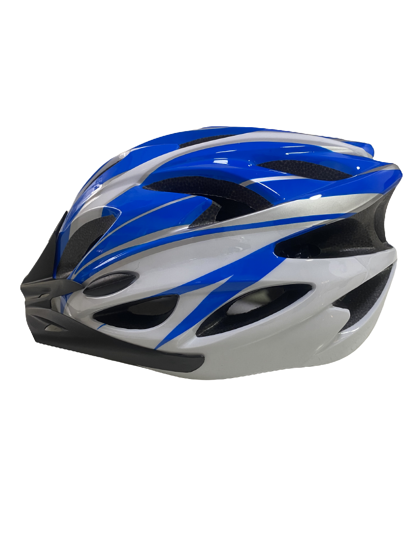 Casco Bicicleta MTB Liviano Azul + Lentes