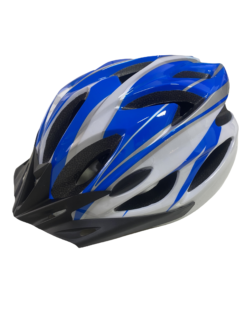 Casco Bicicleta MTB Liviano Azul + Lentes
