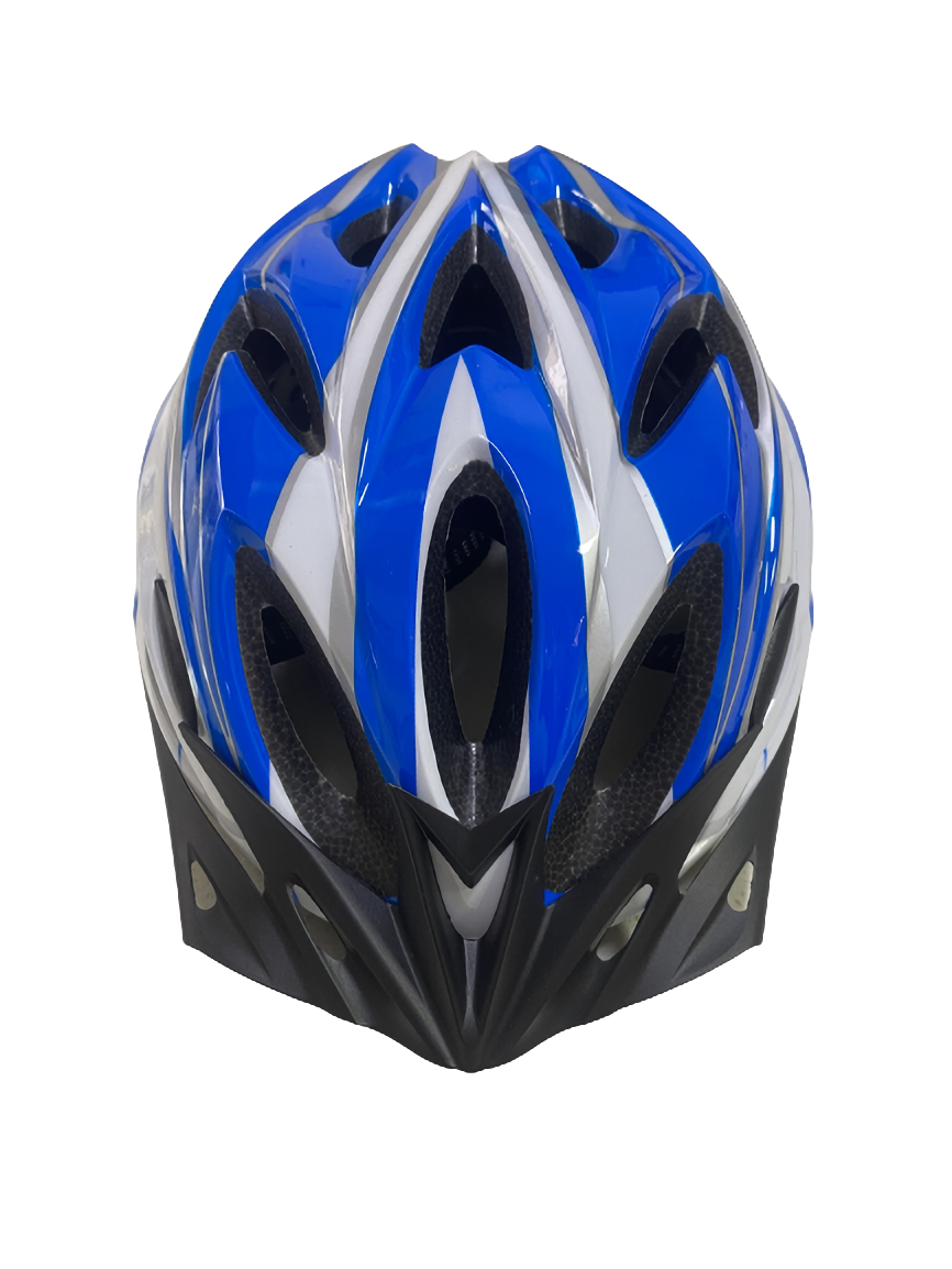 Casco Bicicleta MTB Liviano Azul + Lentes