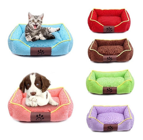 Cama Mascota Ultrasuave Gato Perro 56x46 Cm