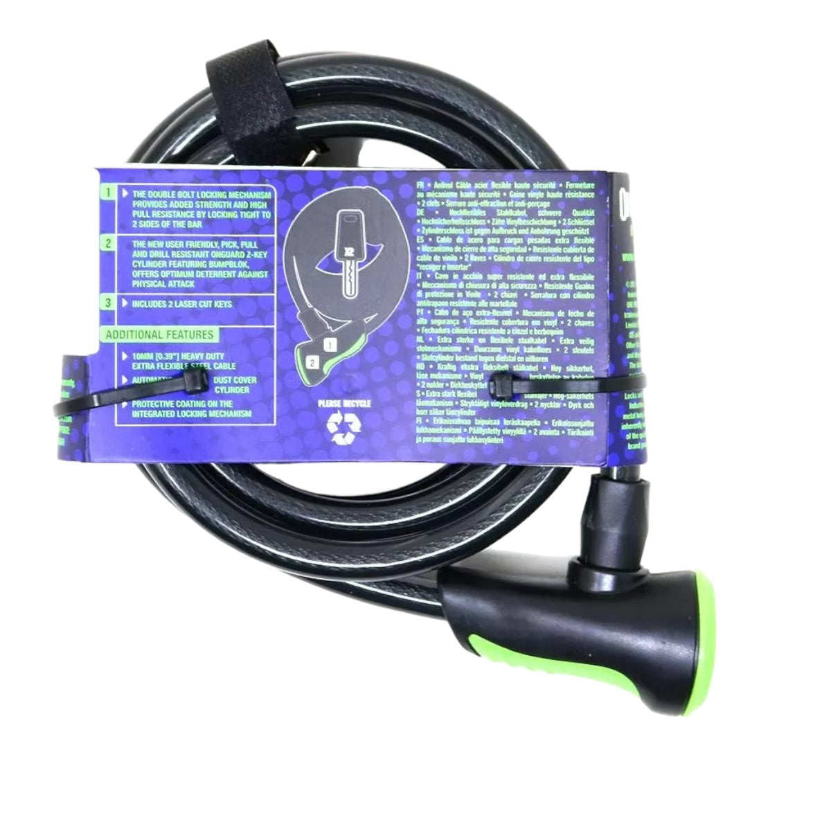 Candado Bicicleta On Guard Espiral Ns 180x12mm