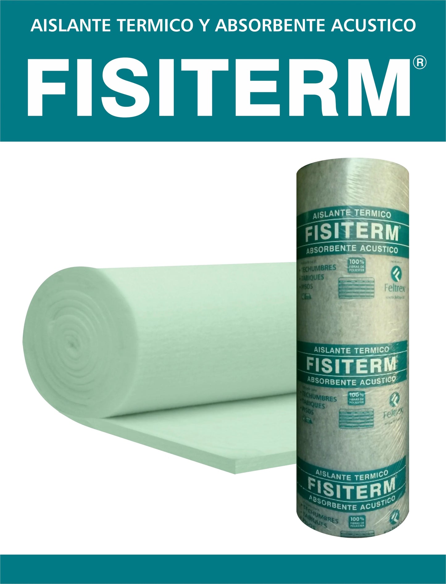 Aislante FISITERM STANDARD 55mm 2.40 x 15 Mt | 36 Mt2