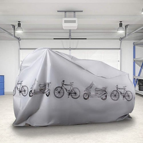 Funda Carpa Lona Cubre Moto Bicicleta Con Diseño