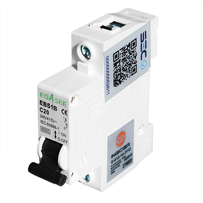 Interruptor automático monofásico C de 20A 6KA