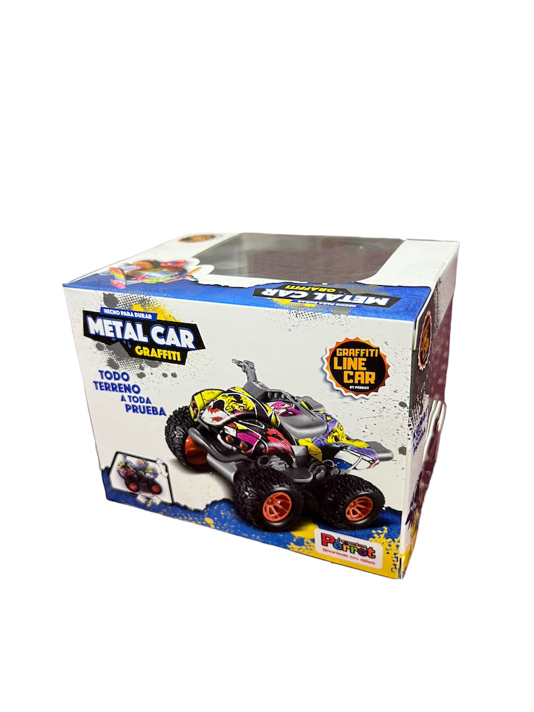 Auto | Camioneta | Moto Metalico Graffiti Juguete Fricción