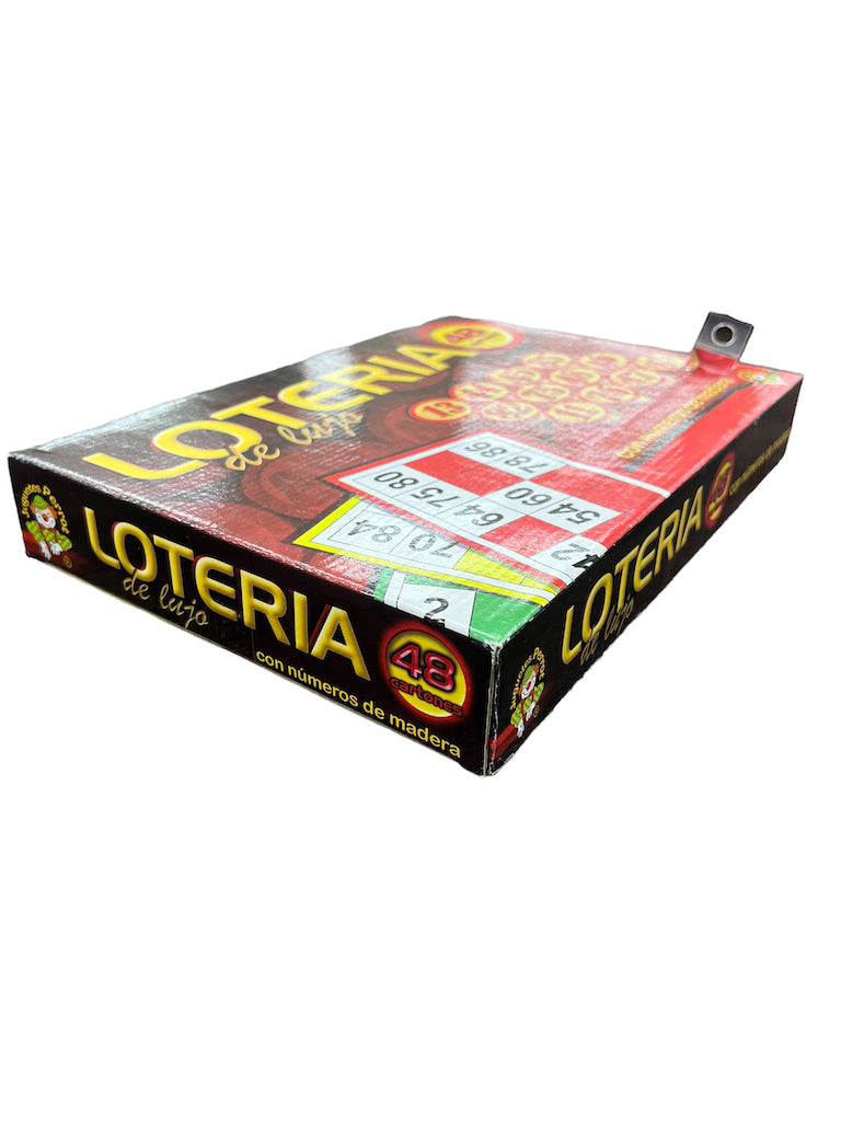 Juego Loteria De Lujo | Lota Bingo Clasico Numeros De Madera