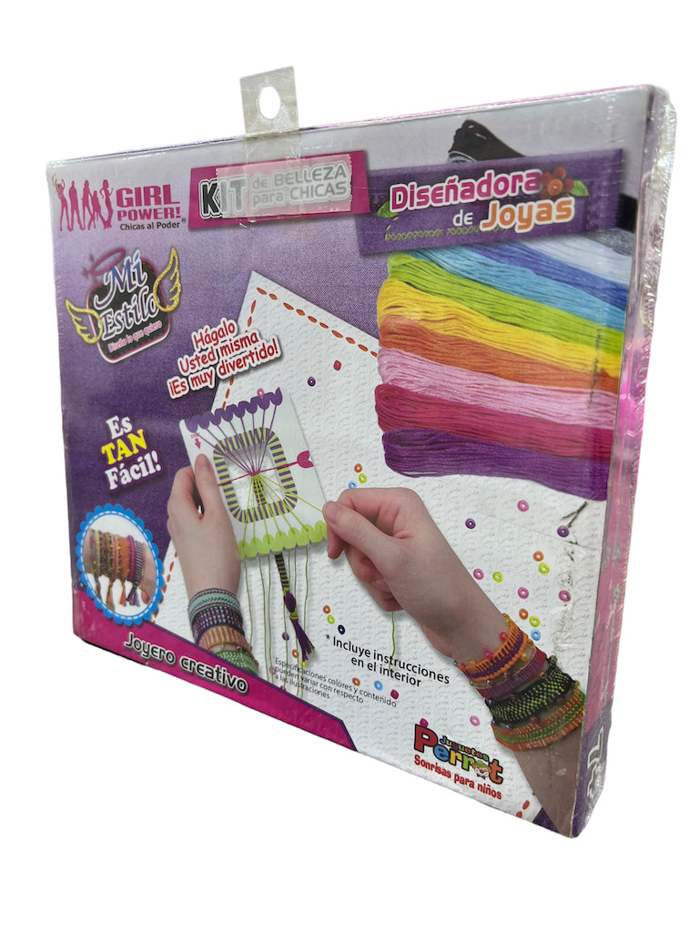 Set De Mostacillas Para Hacer Pulseras Girl Power