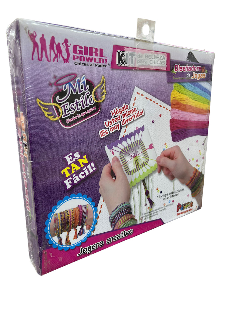 Set De Mostacillas Para Hacer Pulseras Girl Power