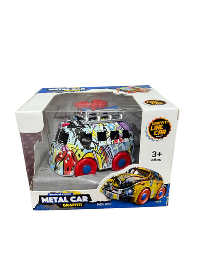 Auto | Camioneta | Moto Metalico Graffiti Juguete Fricción