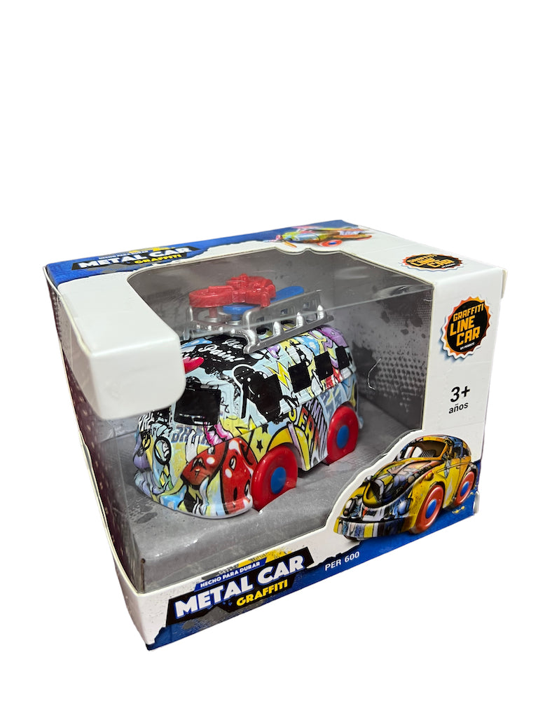 Auto | Camioneta | Moto Metalico Graffiti Juguete Fricción