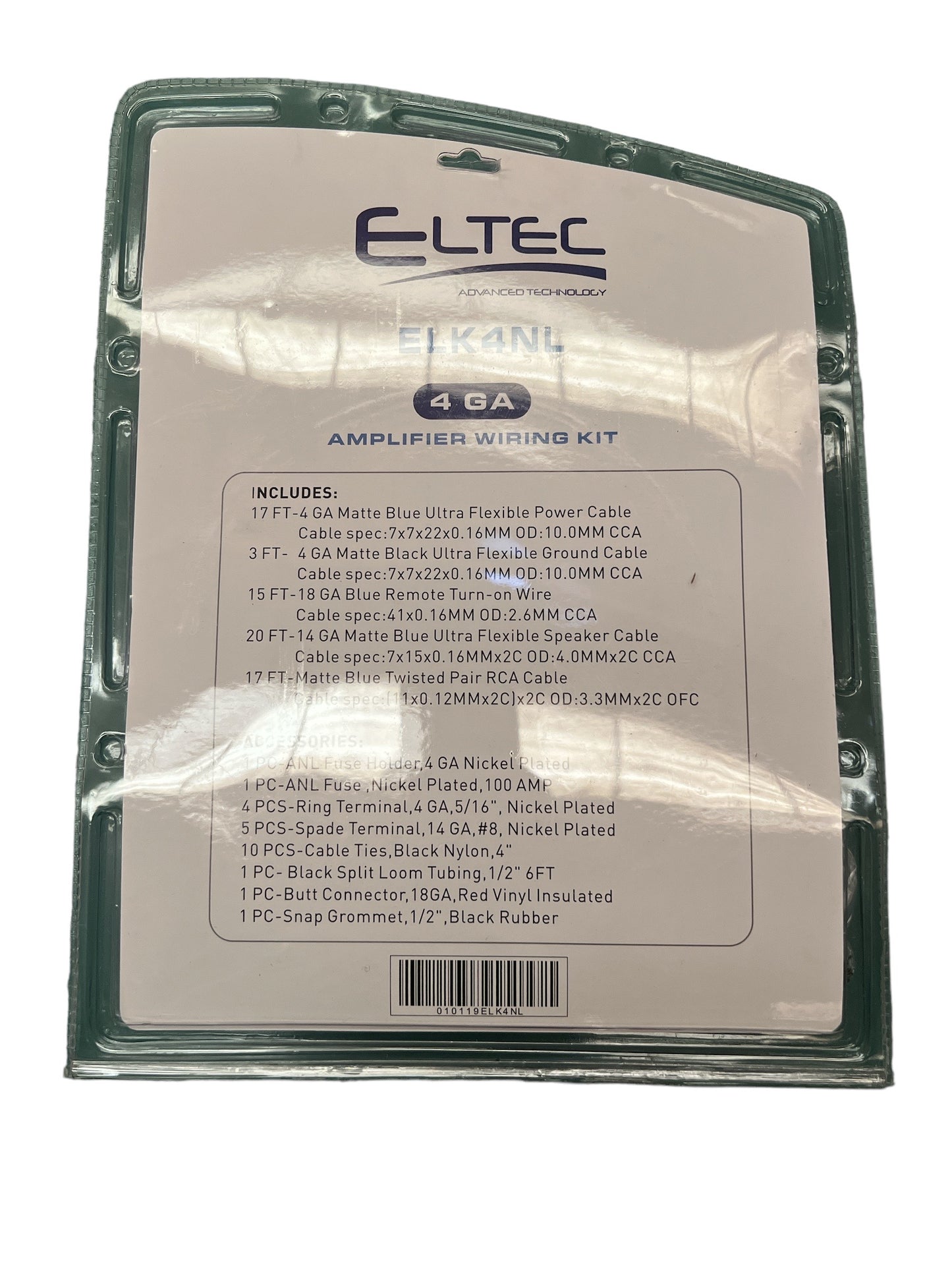Kit De Cables Instalación Eltec De 4 Gauge Fusible 100Amp
