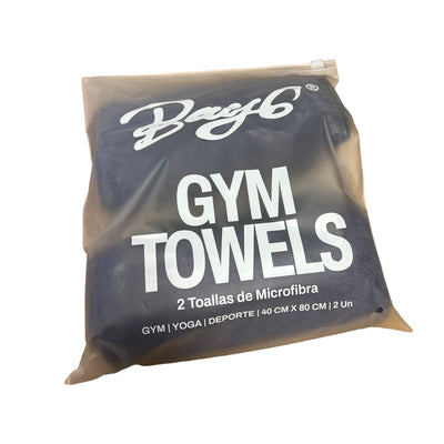 Pack 2 Toalla Microfibra Deporte Secado Rapido GYM