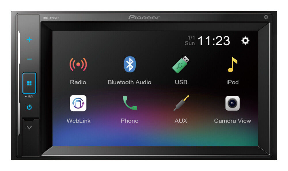 Radio Pioneer DMH-A245BT 2 DIN Web Link Full HD 3RCA