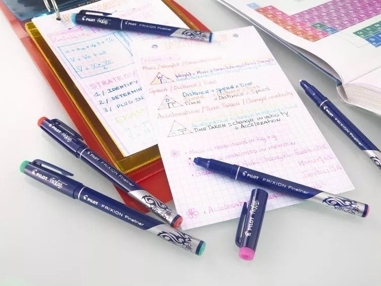 Set De Lapices Pilot Frixion Fineliner X 12 Unidades