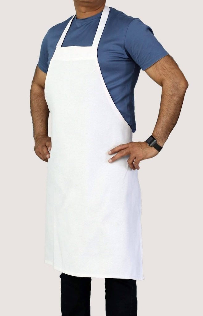 Pechera Blanca Cocina Gastronomia Con Bolsillo Delantero