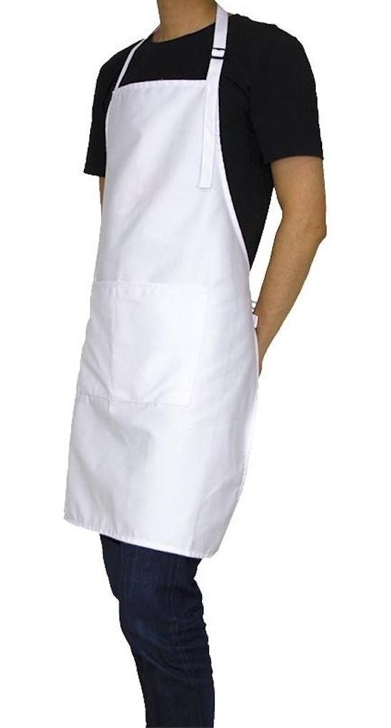 Pechera Blanca Cocina Gastronomia Con Bolsillo Delantero