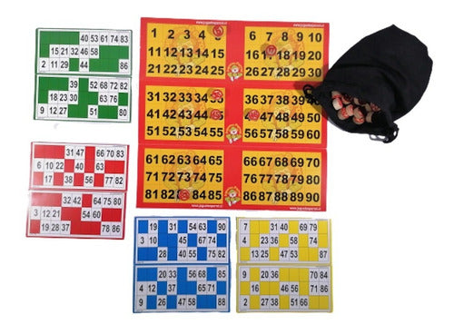 Juego Loteria De Lujo | Lota Bingo Clasico Numeros De Madera