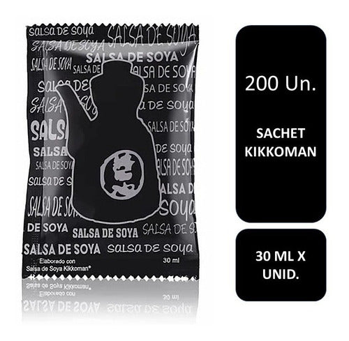 Sachet Soya Kikkoman 30 Ml X 200 Unidades | Sushi | Chino