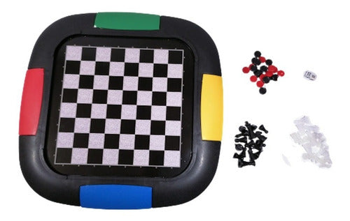 Juego De Mesa 3 En 1 Damas | Ajedrez | Backgammon