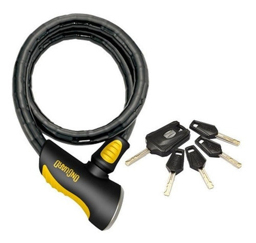 Candado Moto Onguard Moto Rottweiler Negro