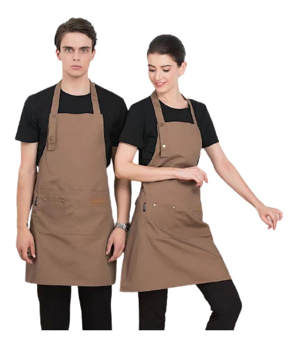 Pechera Delantal Gastronomia | salon | Cocina | Color Khaki