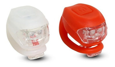 Pack 2 Luces Led Silicona Bicicleta Mtb Ciclismo