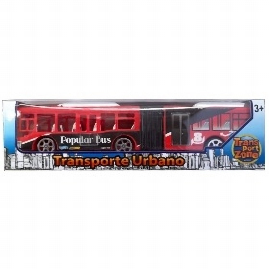 Bus Transporte Juguete Tipo Transantiago Rojo
