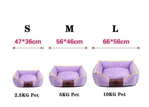 Cama Mascota Ultrasuave Gato Perro 56x46 Cm