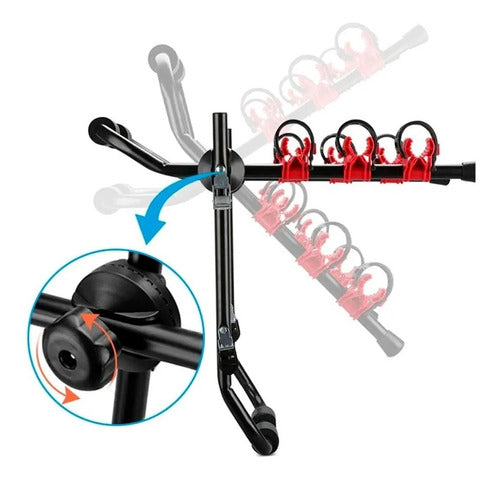 Porta Bicicleta Soporte Carga 3 Bici Para Auto Camioneta