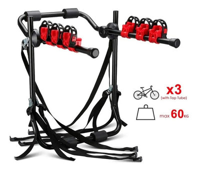 Porta Bicicleta Soporte Carga 3 Bici Para Auto Camioneta