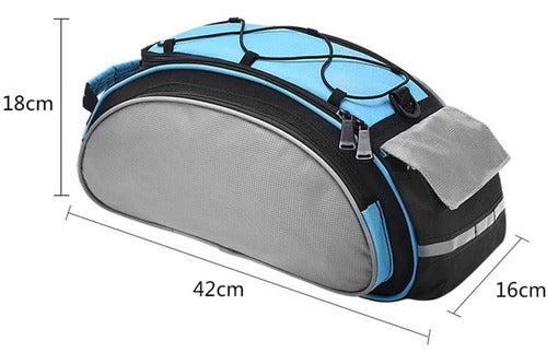 Bolso Parrilla Para Bicicleta Roswheel Azul