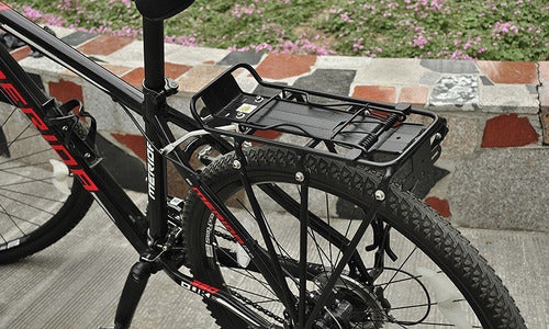 Parrilla Bicicleta Aluminio 29 Disco + Luz Trasera
