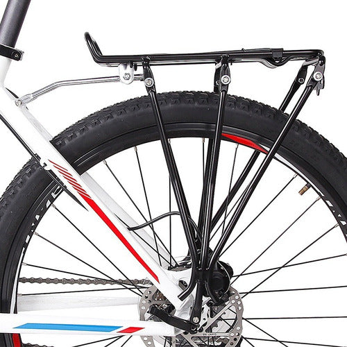 Parrilla Bicicleta Aluminio 29 Disco + Luz Trasera