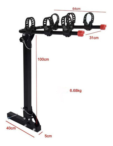 Porta Bicicleta Enganche Americano Extra Fuerte